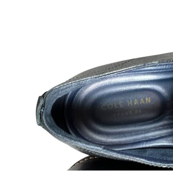 Cole Haan Grand Øs Wing Tip Oxford Shoes  Size 11  Black Leather  Brogue Style - Picture 9 of 10